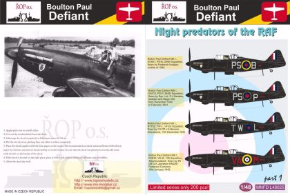 1:48 Boulton Paul Defiant - Night predators of the RAF