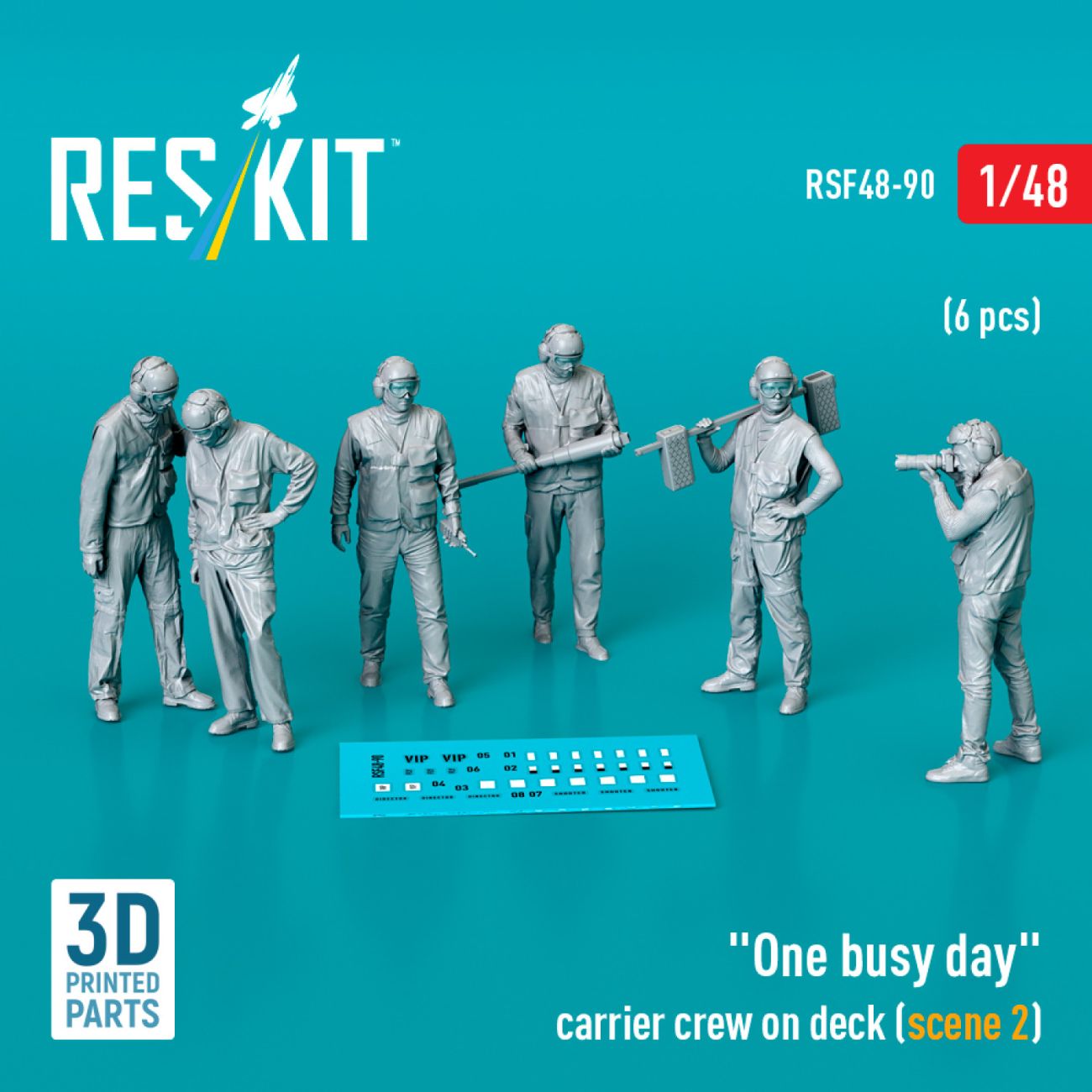 1:48 One busy day carrier crew on deck (scene 2) (6 pcs)