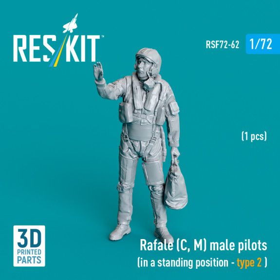 1:72 Rafale (C, M) male pilot (in a standing position - type 2) (1 pcs)