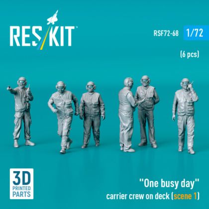1:72 One busy day carrier crew on deck (scene 1) (6 pcs)