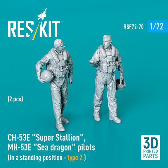 1:72 CH-53E Super Stallion, MH-53E Sea dragon pilots (in a standing position - type 2) (2 pcs)