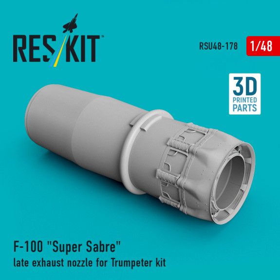 1:48 F-100 Super Sabre late exhaust nozzle for Trumpeter kit