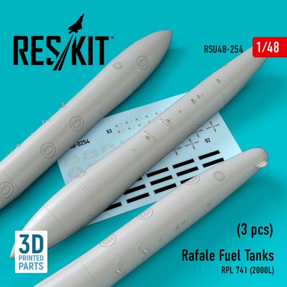 1:48 Rafale Fuel Tanks RPL 741 (2000L) (3 pcs)