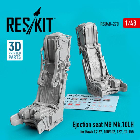 1:48 Ejection seat MB Mk.10LH for Hawk T.2,67,100/102,127,CT-155