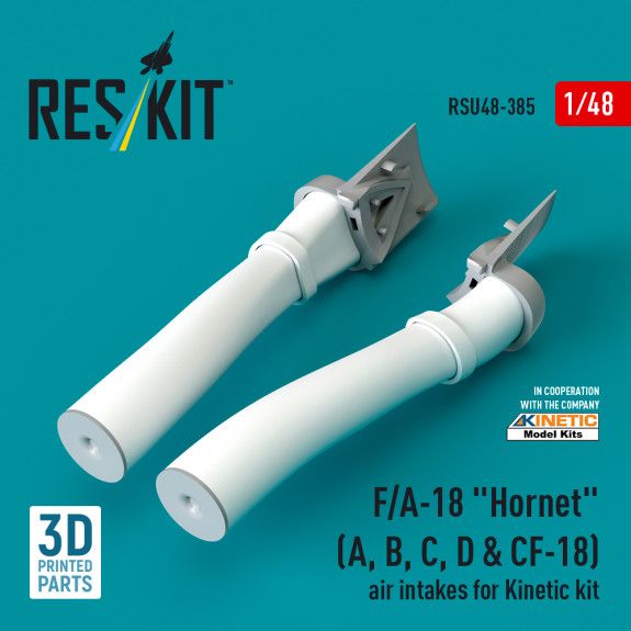 1:48 F/A-18 Hornet (A, B, C, D & CF-18) air intakes for Kinetic kit