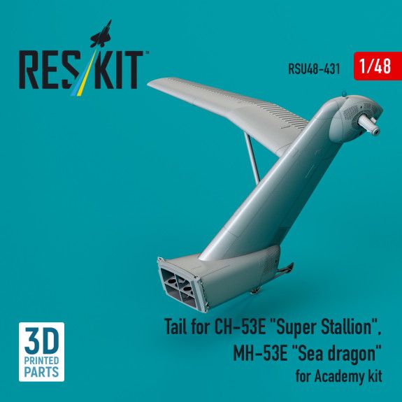 1:48 Tail for CH-53E Super Stallion, MH-53E Sea dragon for Academy kit
