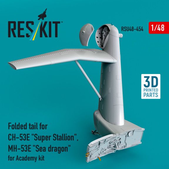 1:48 Folded tail for CH-53E Super Stallion, MH-53E Sea dragon for Academy kit
