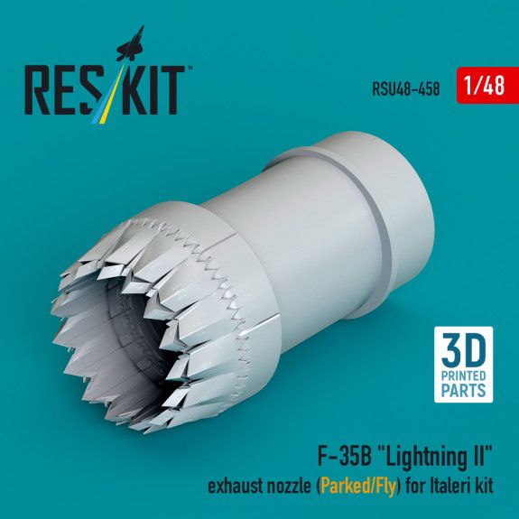 1:48 F-35B Lightning II exhaust nozzle (Parked/Fly) for Italeri kit