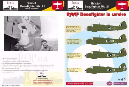 1:48 Bristol Beaufighter Mk. 21  - RAAF Beaufighter in service