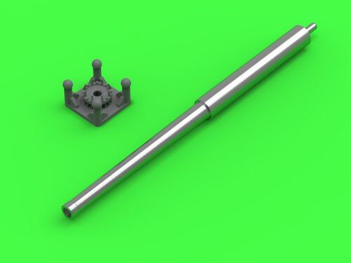 1:72 Italian 90mm L/53 gun barrel (Cannone da 90/53) - with covering sleeve - used on LATE Semovente M41M