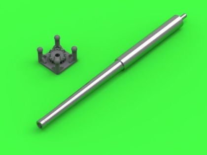 1:72 Italian 90mm L/53 gun barrel (Cannone da 90/53) - with covering sleeve - used on LATE Semovente M41M