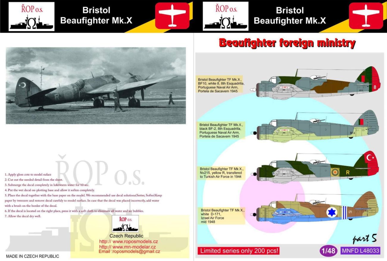 1:48 Bristol Beaufighter Mk.X - Beaufighter foreign ministry