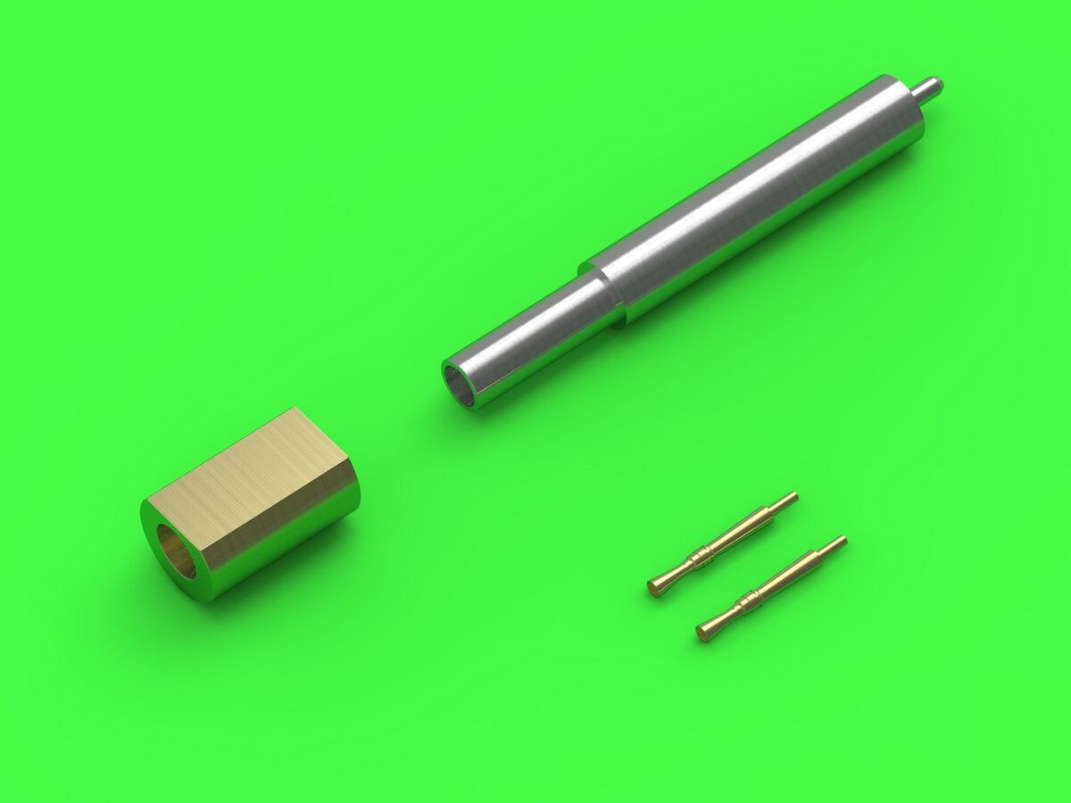 1:72 British QF 95mm howitzer gun barrel + Besa MG tips - for Centaur Mk.IV, Cromwell Mk.VI/VIII, Churchill Mk.V/VIII