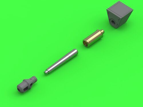 1:72 Sturmhaubitze 42 - 10,5 cm StuH 42 L/28 gun barrel with resin muzzle brake and mantlet