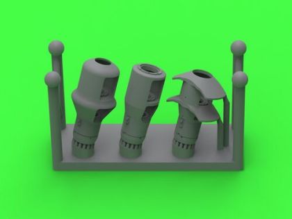 1:72 Muzzle brakes for 10,5cm leFH 18(M), leFH 18/40, StuH 42