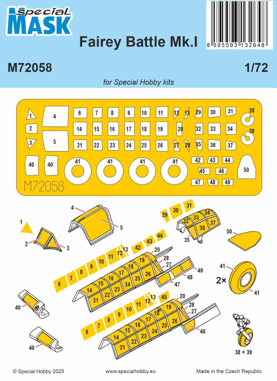 1:72 Fairey Battle Mk.I MASK