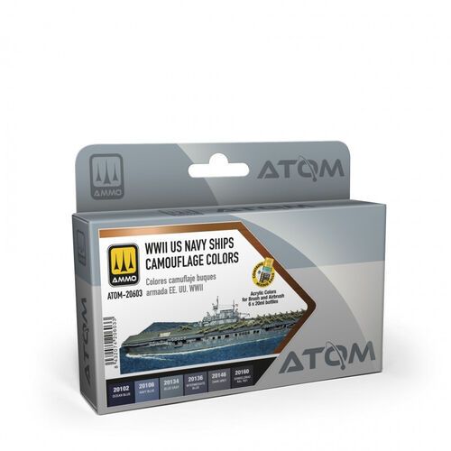 ATOM WWII US Navy Ships Camouflage colors Set