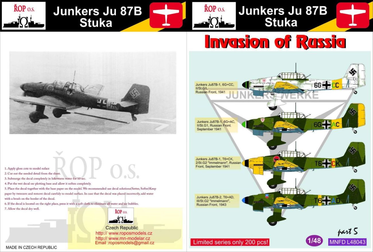 1:48 Junkers Ju 87B Stuka - Invasion of Russia