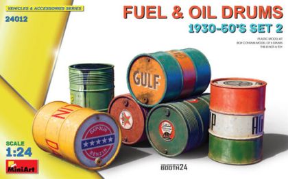 1:24 Fuel & Oil Drums 1930-50’s Set 2