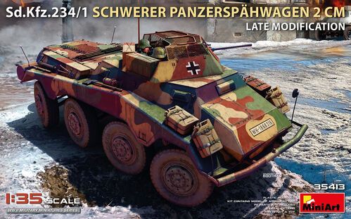 1:35 Sd.Kfz.234/1 Schwerer Panzerspähwagen (2 cm). Late Mod