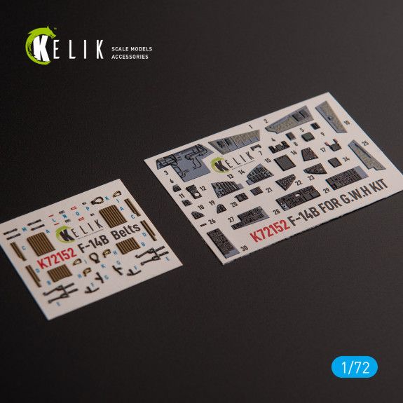 1:72 F-14B - interior 3D decals for GWH kit
