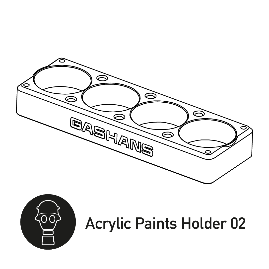 Acrylic Paints Holder 02