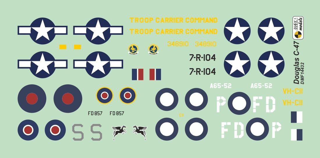 1:144 Douglas C-47/R4D Skytrain/Dakota 'WWII Service'