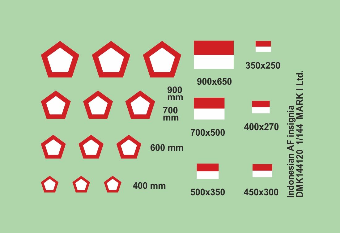 1:144 Indonesian AF insignia