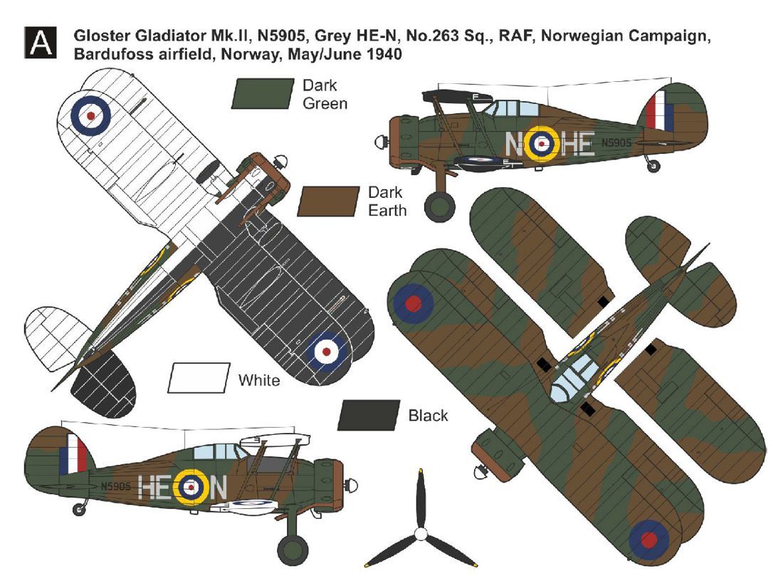 1:144 Gloster Gladiator Mk.I/II 'In Norway'