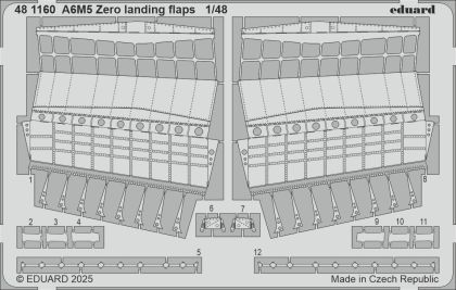 1:48 Mitsubishi A6M5 Zero landing flaps