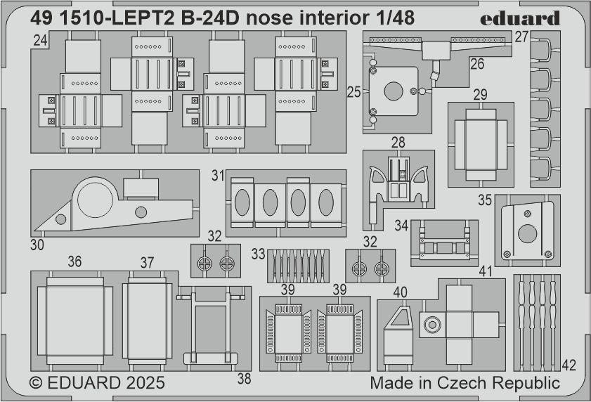 1:48 B-24D Liberator nose interior