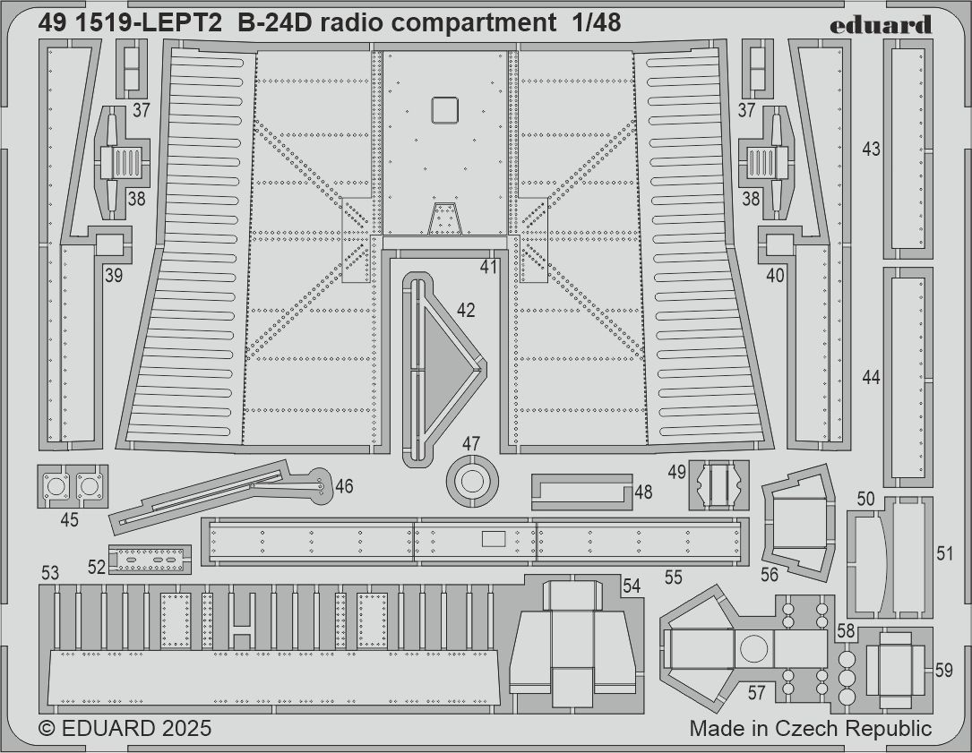 1:48 B-24D Liberator radio compartment