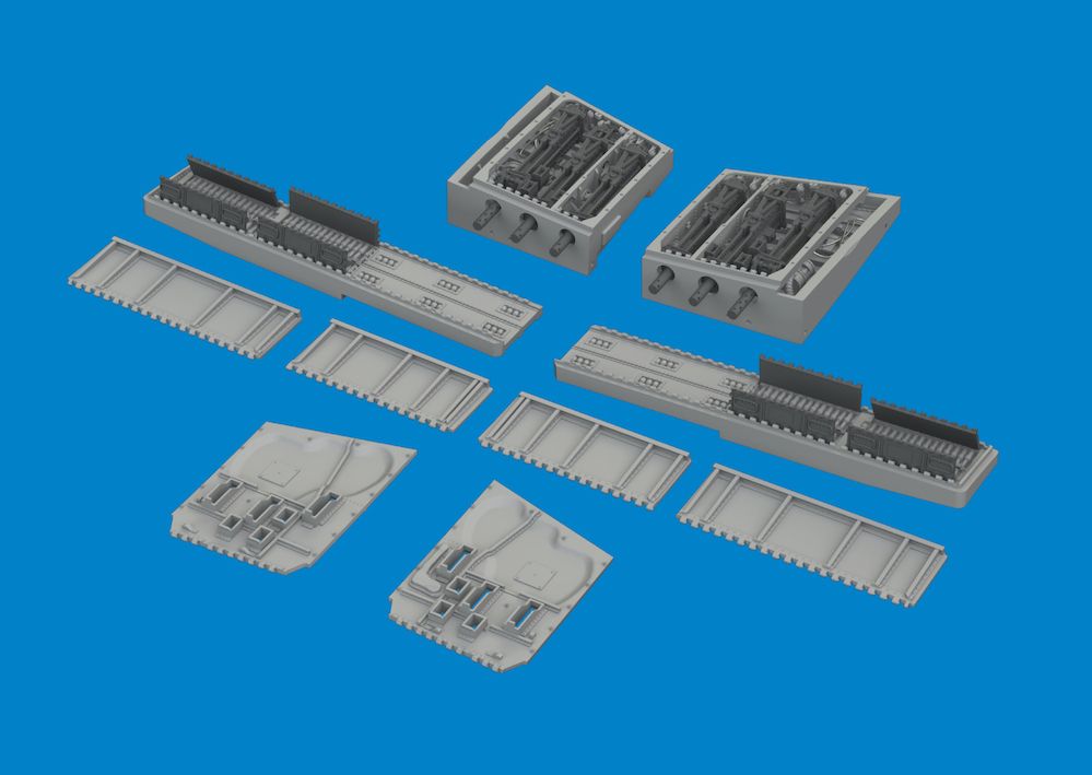 1:48 Curtiss P-40E Warhawk gun bays