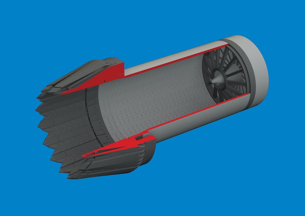 1:48 F-35C Lightning II exhaust nozzle