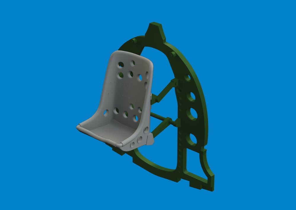 1:48 Mitsubishi A6M5 Zero seat