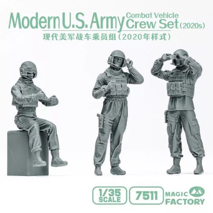 1:35 Modern US Army Combat Vehicle Crew Set (2020s)