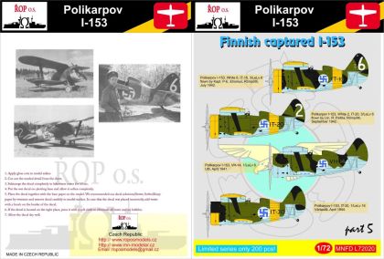 1:72 Polikarpov I-153 - Finnish captured I-153