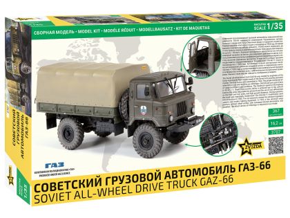 1:35 Soviet GAZ-66 All-wheel Drive Truck