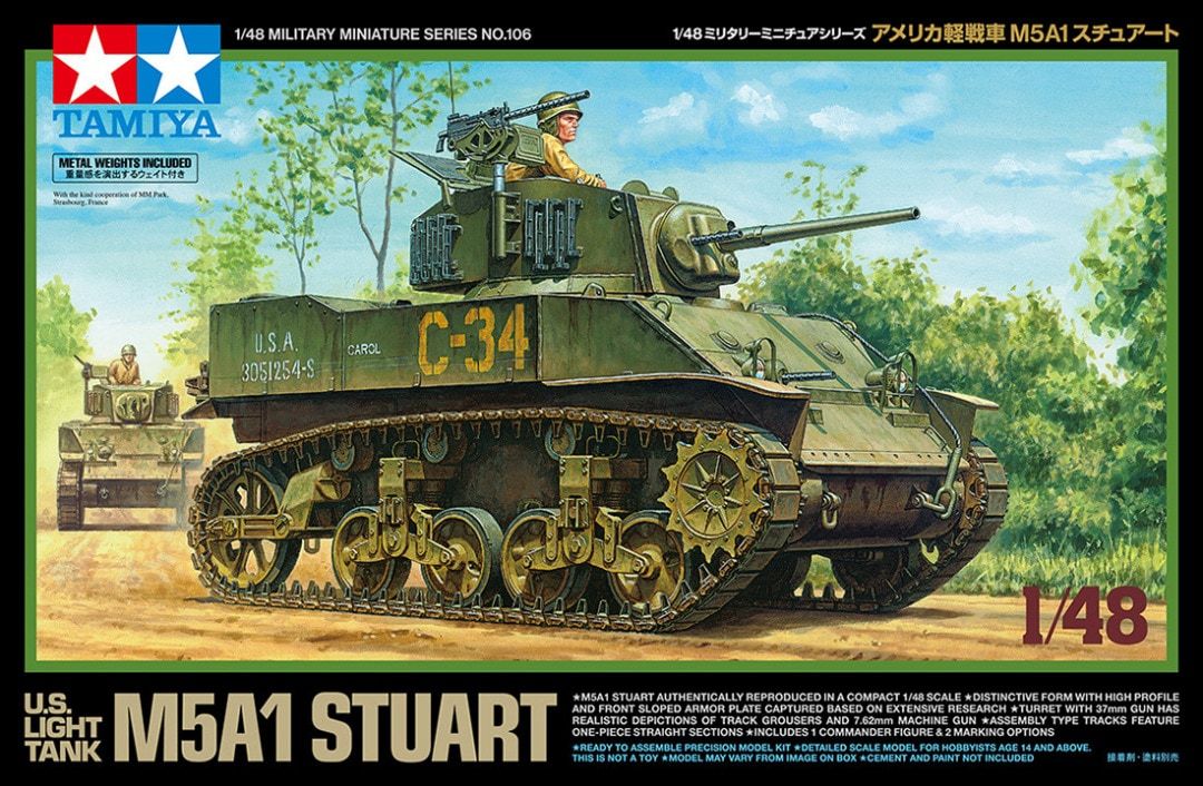 1:48 US Light Tank M5A1 Stuart