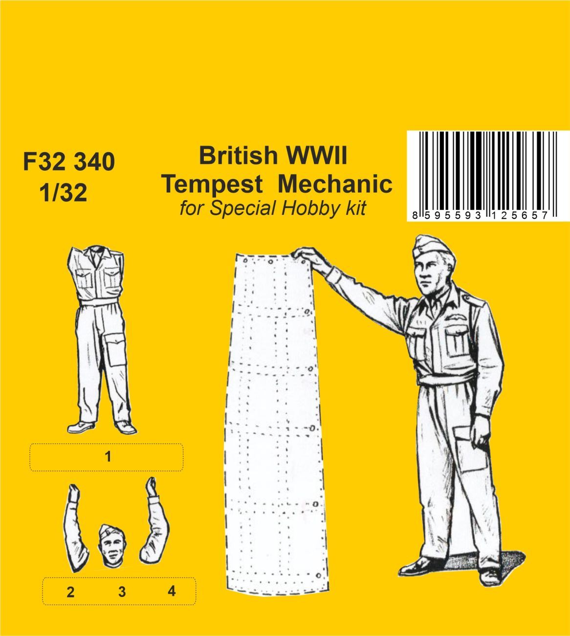 1:32 British WWII Tempest Mechanic, for Special Hobby kit