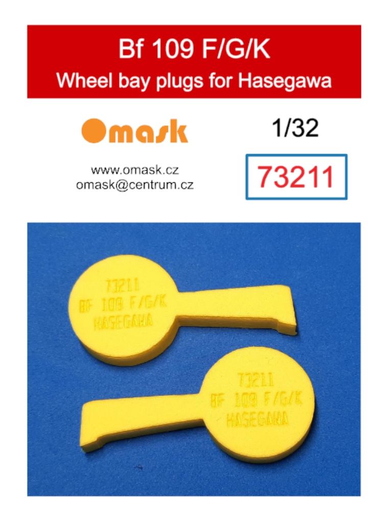 1:32 Bf 109 F/G/K wheel bay plugs (for Hasegawa / Hobby 2000) Novinka