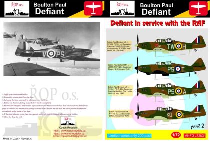 1:72 Boulton Paul Defiant - Defiant in service with the RAF