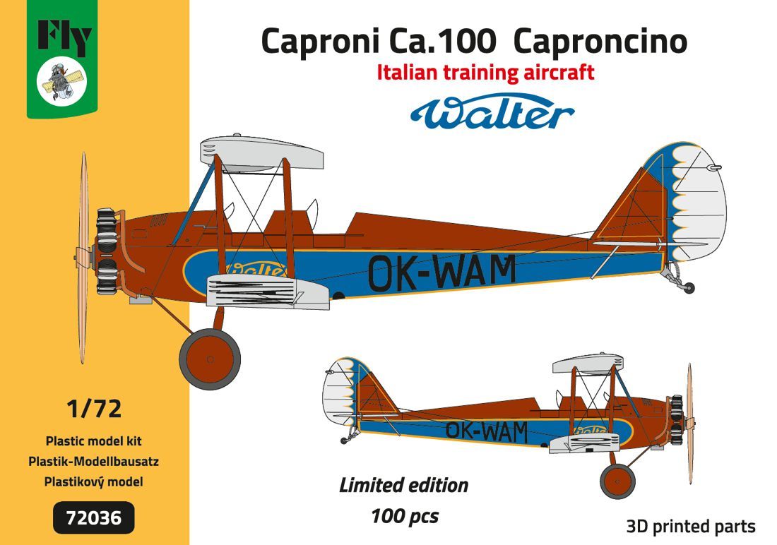 1:72 Description:Caproni Ca.100 Caproncino Italian Training aircraft
