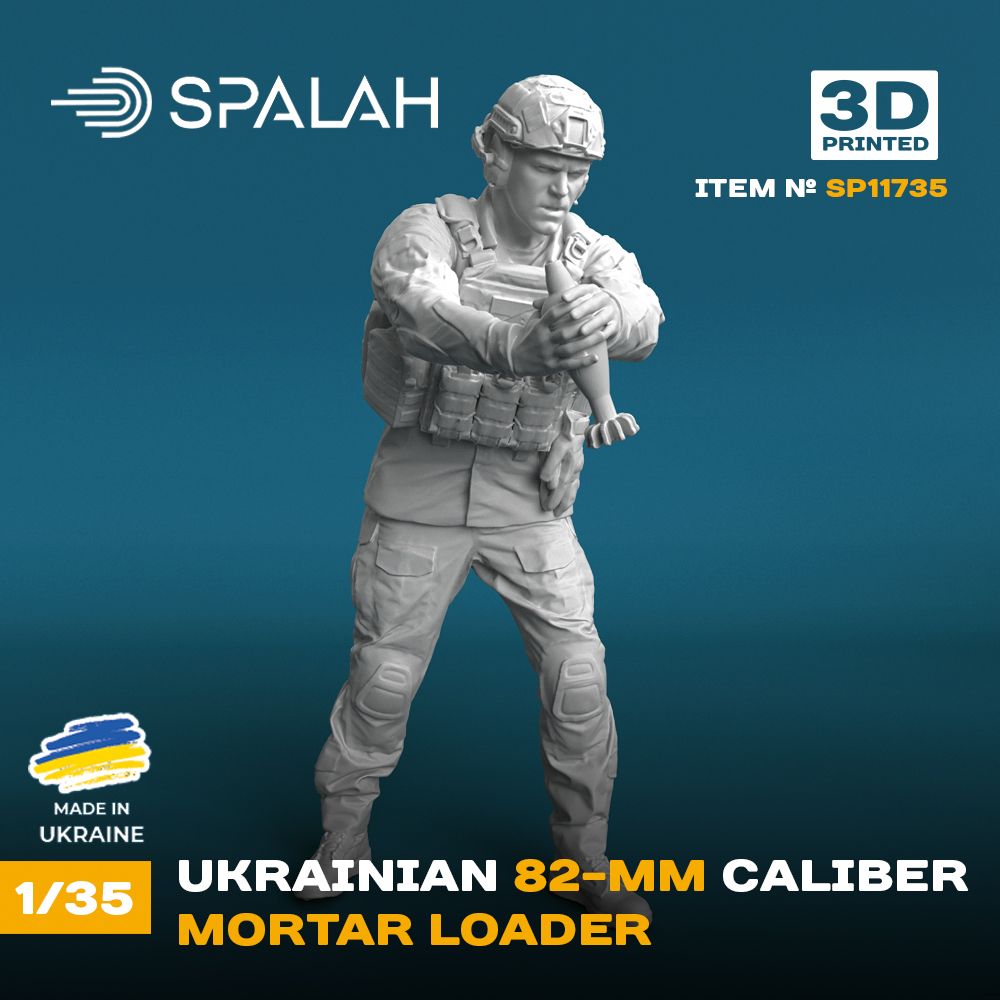1:35 Ukrainian 82mm Caliber Mortar Loader (1pc)