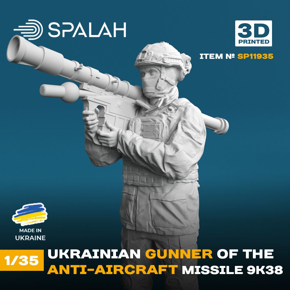 1:35 Ukrainian Anti-Aircraft Gunner Of The Anti-Aircraft Missile System 9K38 (1pc)