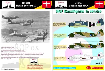 1:72 Bristol Beaufighter Mk.X - RAF Beaufighter in service