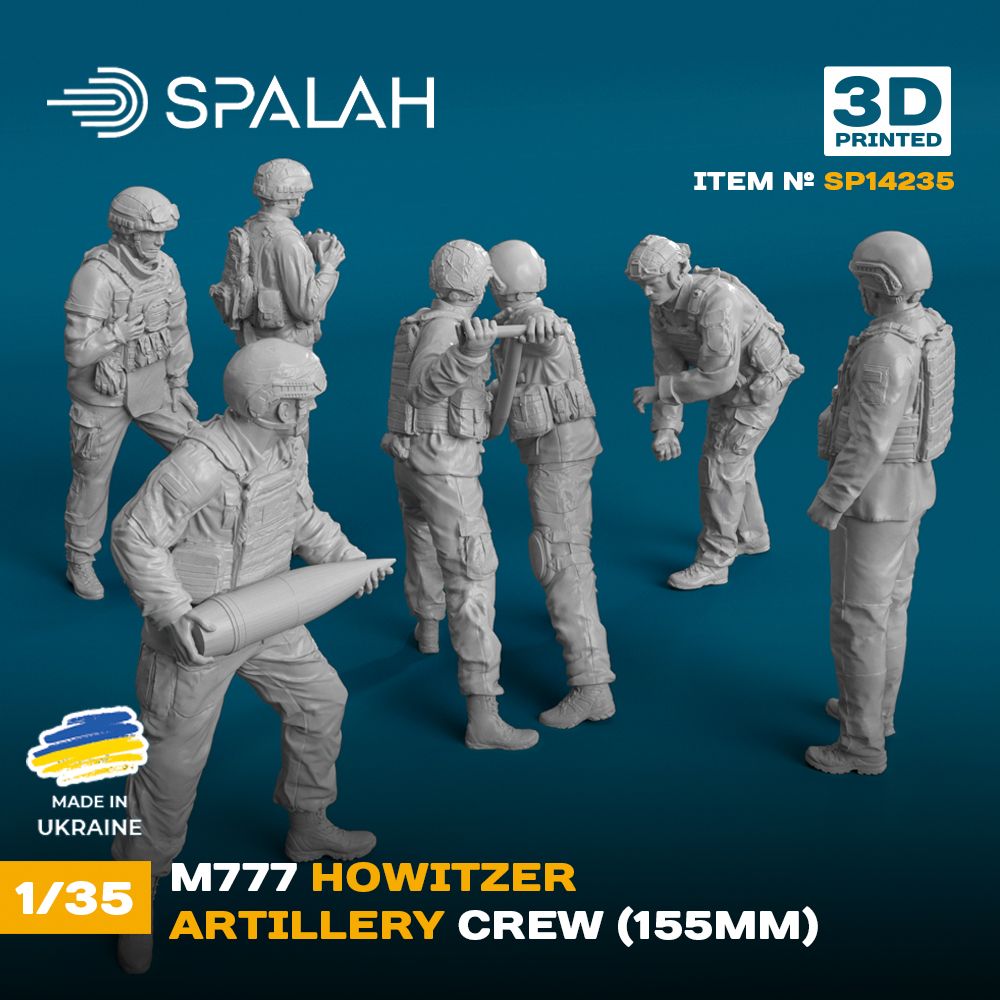 1:35 M777 Howitzer Artillery Crew