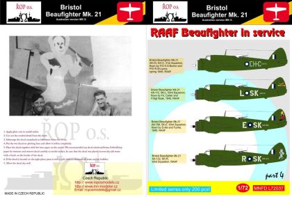1:72 Bristol Beaufighter Mk. 21  - RAAF Beaufighter in service