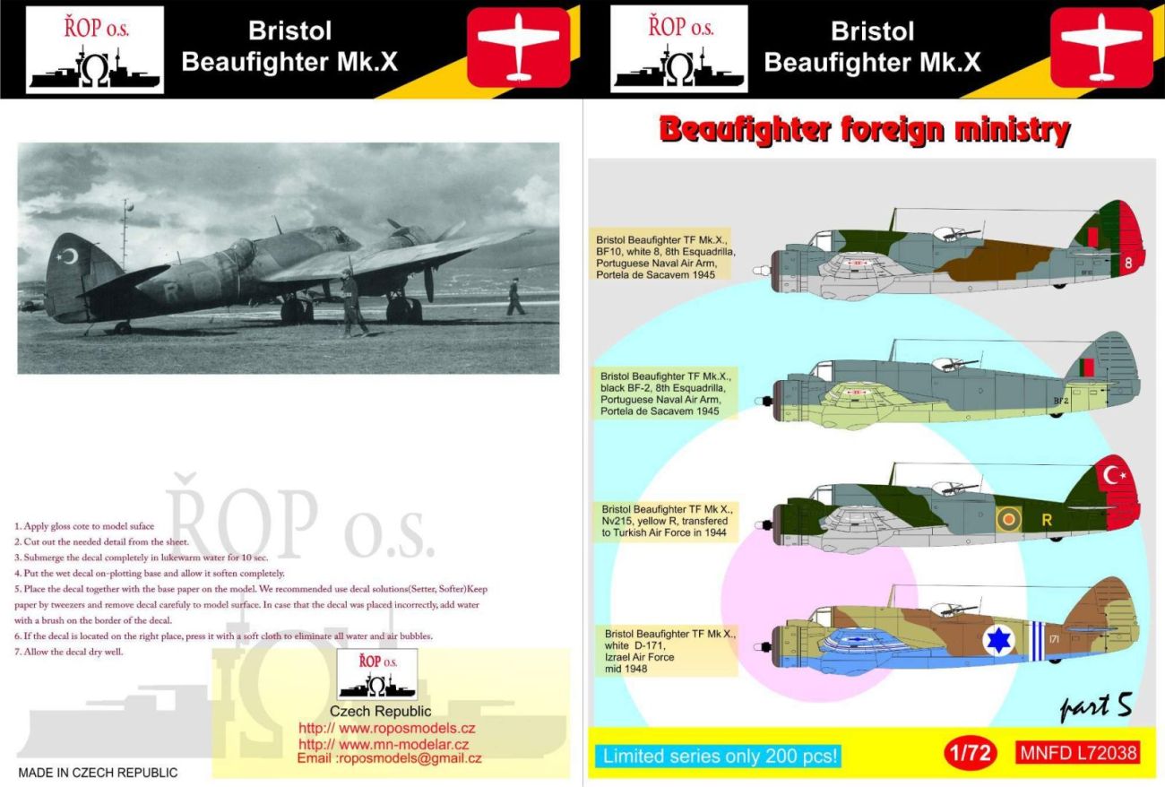 1:72 Bristol Beaufighter Mk.X - Beaufighter foreign ministry