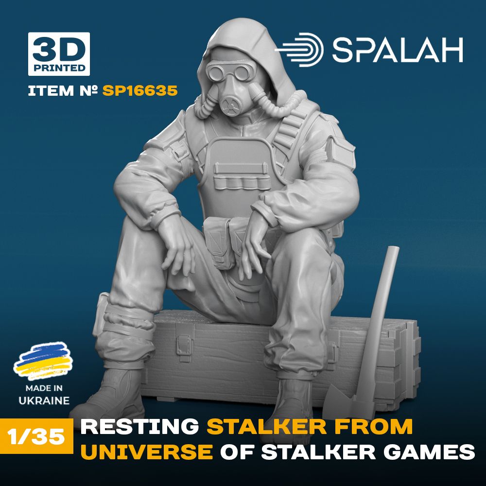 1:35 Resting Stalker From Universe Of 'Stalker' Games